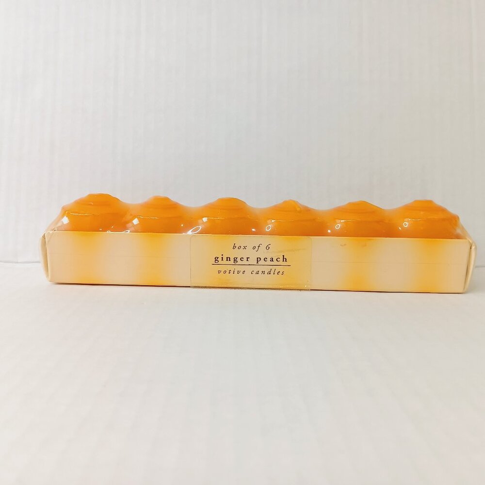 Pier 1 Imports Ginger Peach Votive Candles - Box of 6